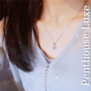🔥CLEARANCE SALE!! Brilliant Cut Halo Circle Necklace